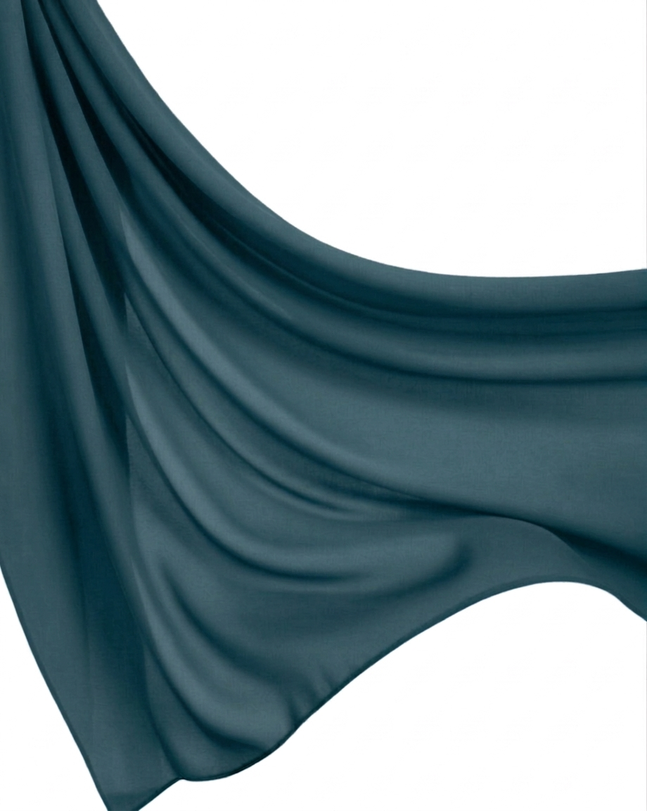 Georgette Hijab - Zinc