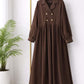 Cocoa Coat Style Frock Abaya