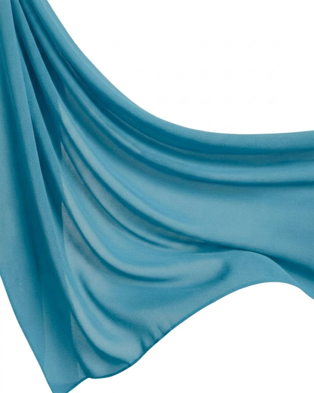 Georgette Hijab - Aqua Blue
