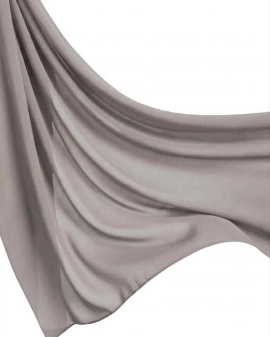 Georgette Hijab - Ash Grey
