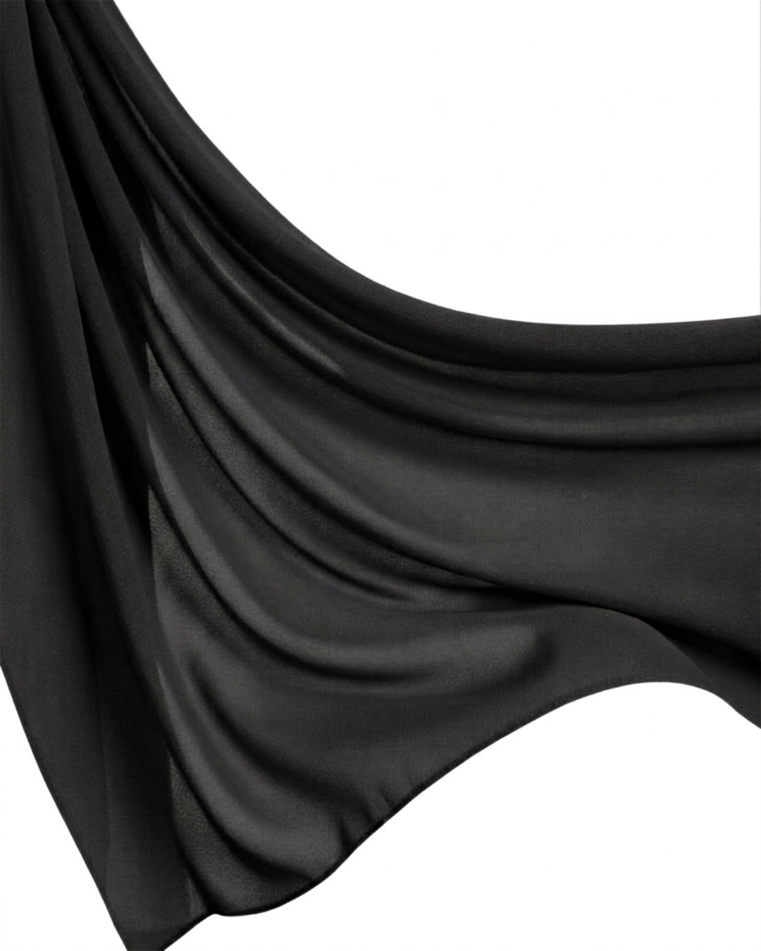 Georgette Hijab - Black