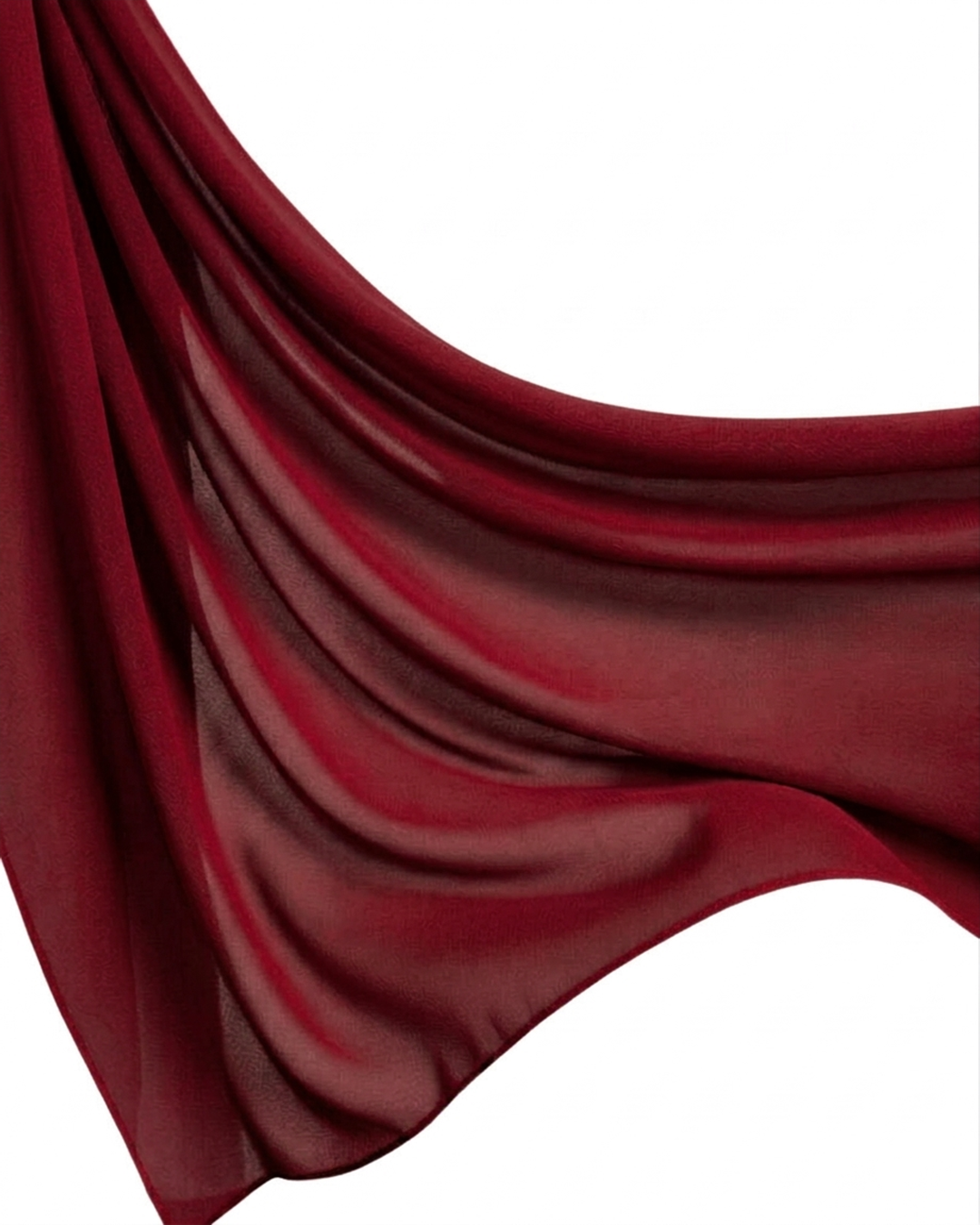 Georgette Hijab - Blood Red