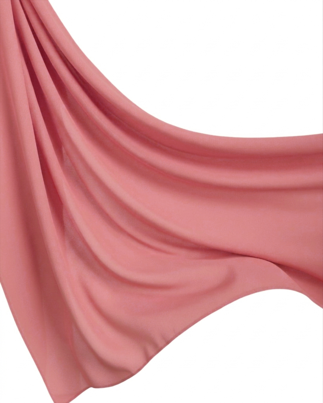 Georgette Hijab - Blush Peach