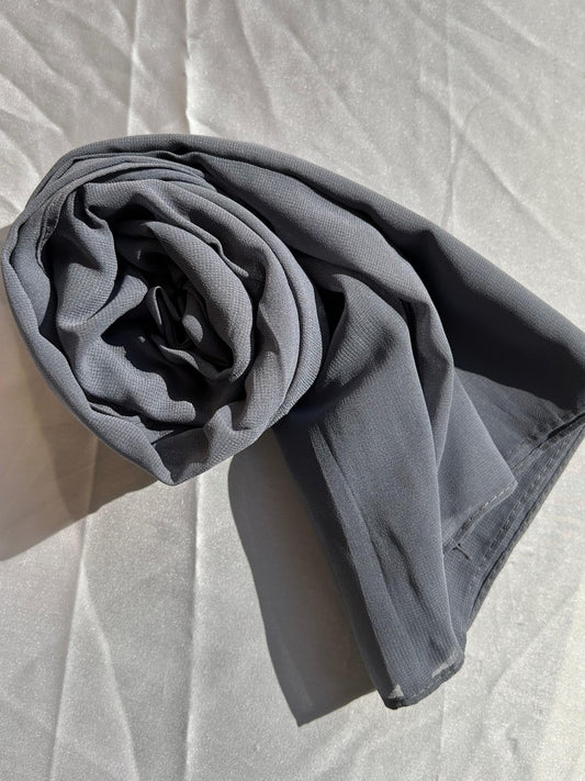 Georgette Hijab - Ash Grey