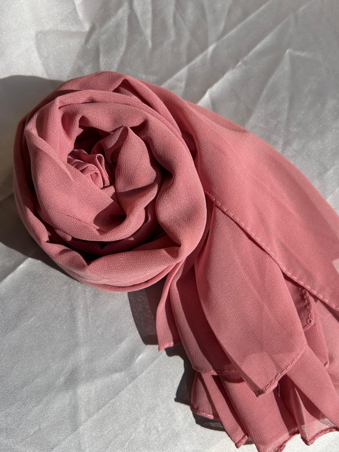 Georgette Hijab - Blush Peach