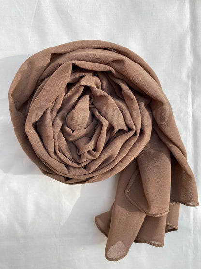 Georgette Hijab - Cocoa
