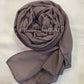 Georgette Hijab - Gun Smoke Grey
