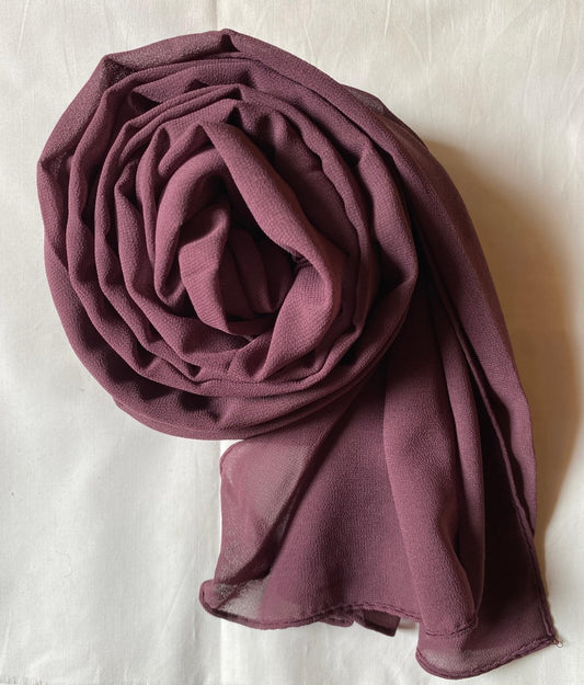 Georgette Hijab - Mulberry