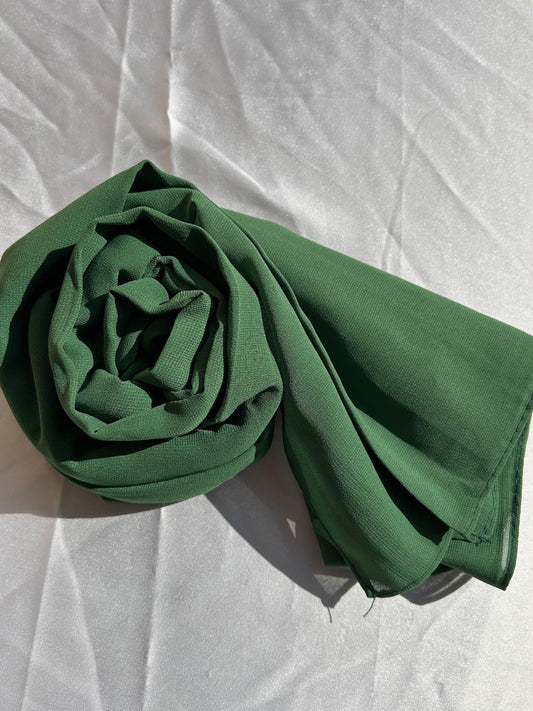 Georgette Hijab - Parrot Green