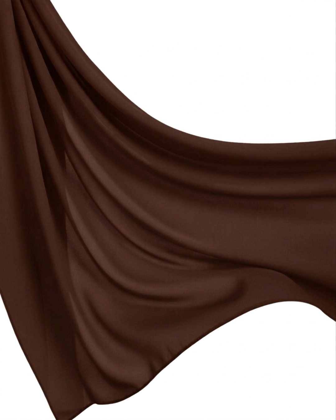 Georgette Hijab - Chocolate Brown