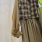 Mocha Check Frock Abaya