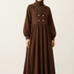 Cocoa Coat Style Frock Abaya