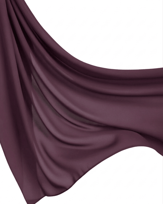 Georgette Hijab - Dark Purple