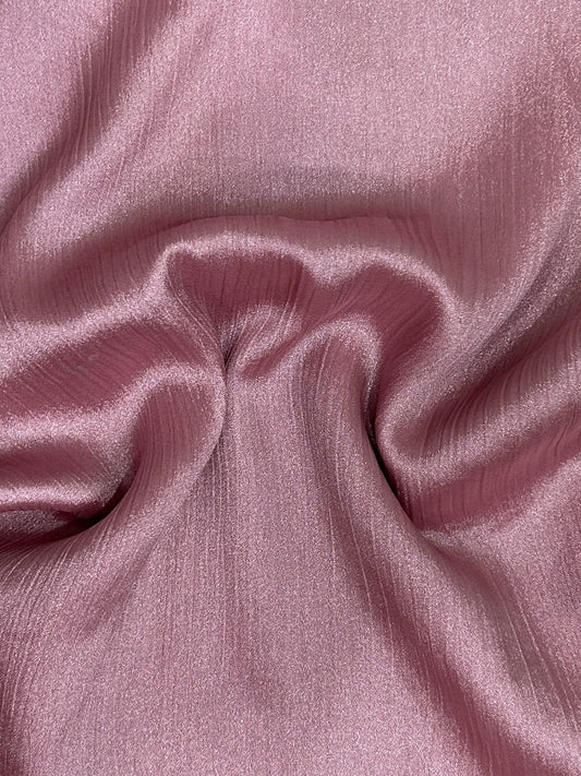 Crinkle Silk Hijab - Pink