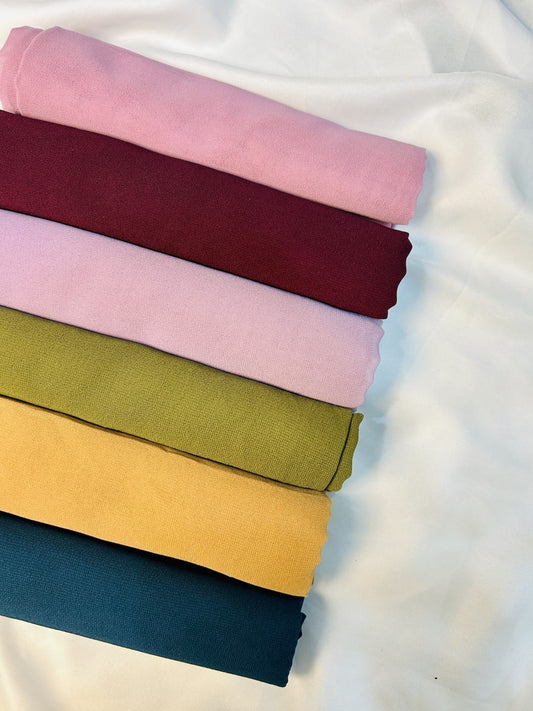 Deal – 6 Chiffon Georgette Premium Hijabs Set