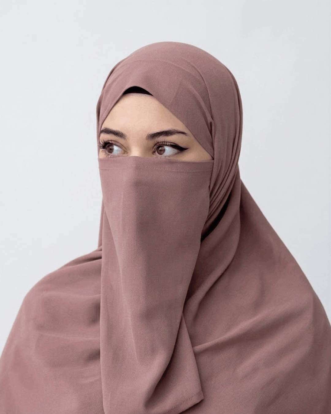 Hijab Naqab Set - Blush Pink