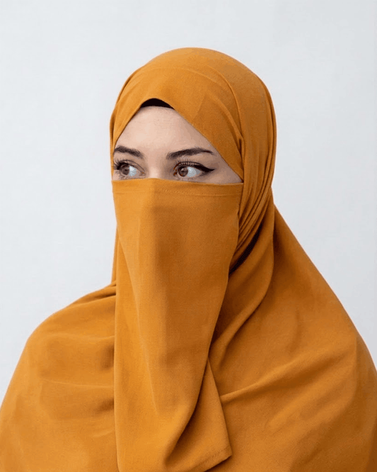 Hijab Naqab Set - Chrome Yellow