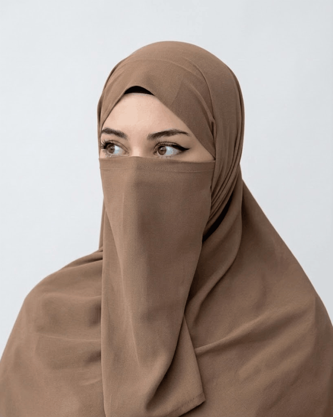Hijab Naqab Set - Brown