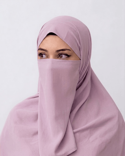 Hijab Naqab Set - Lilac