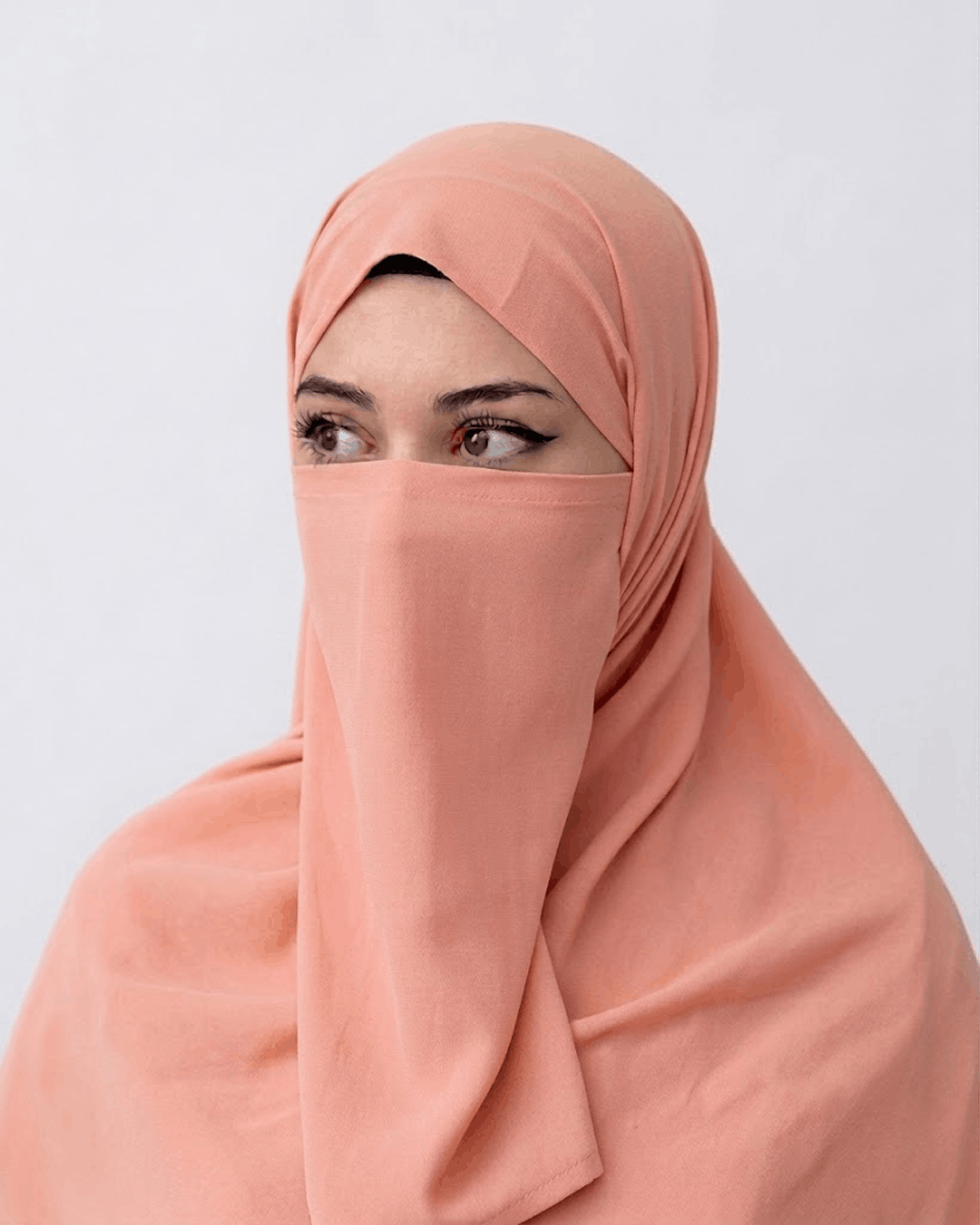 Hijab Naqab Set - Blush Peach
