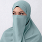 Hijab Naqab Set - Bright Seafoam Green