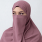 Hijab Naqab Set - Mauve