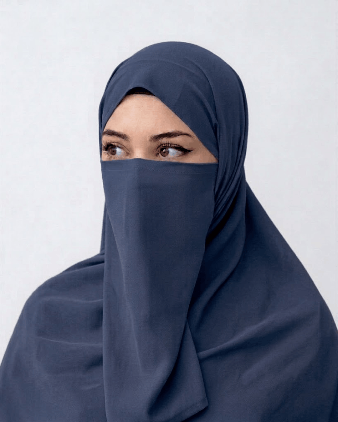 Hijab Naqab Set - Navy Blue