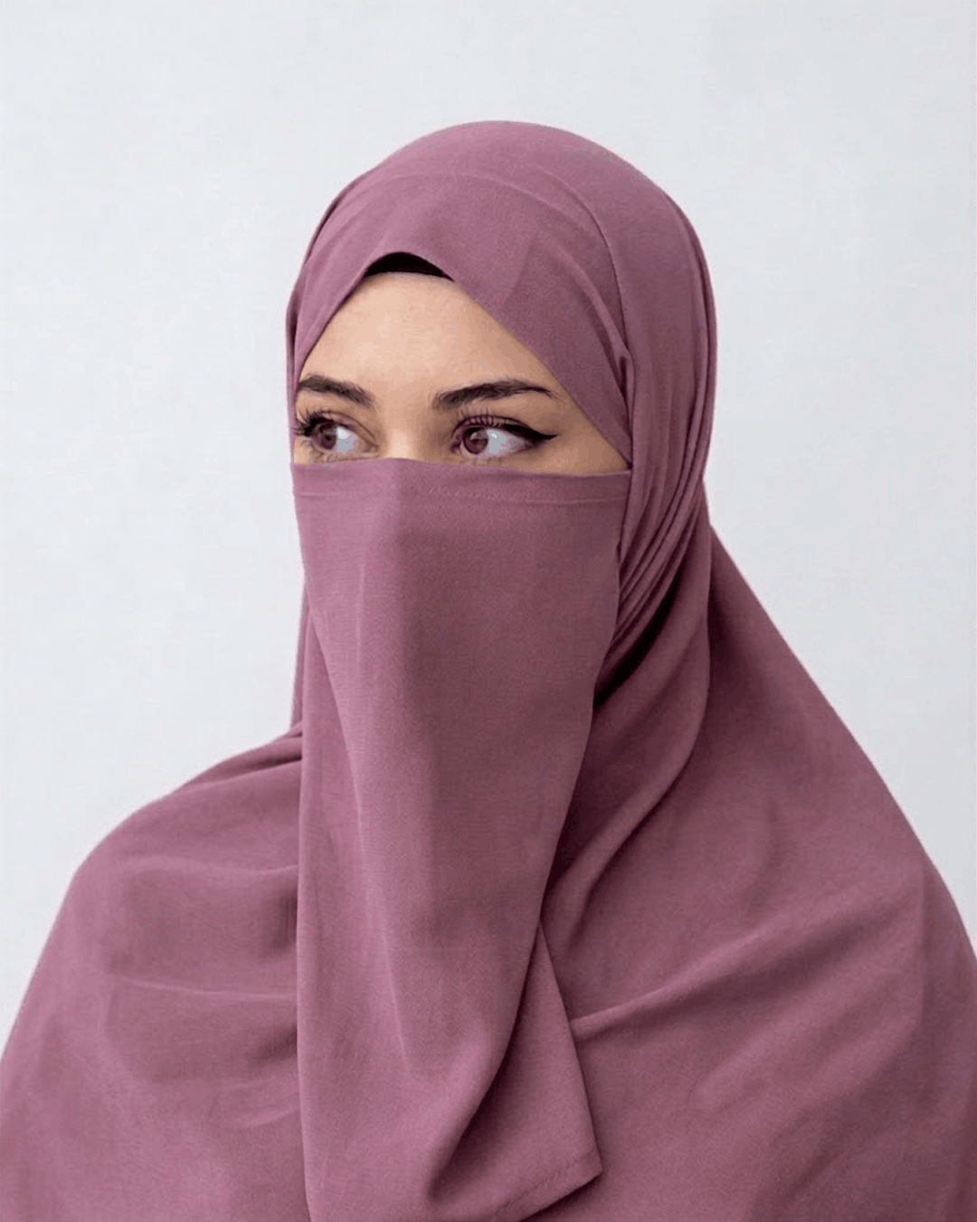 Hijab Naqab Set - Purple
