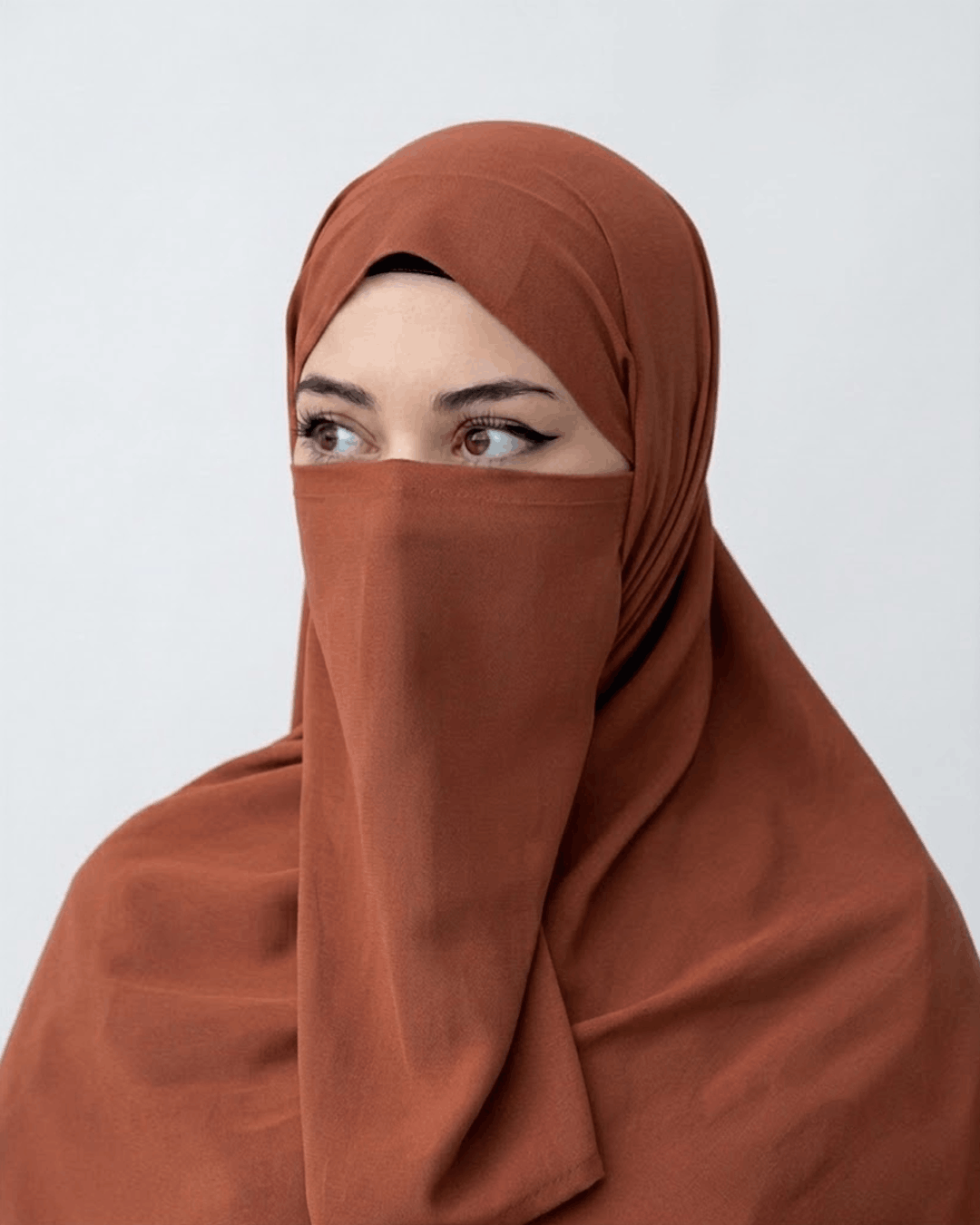 Hijab Naqab Set - Rust