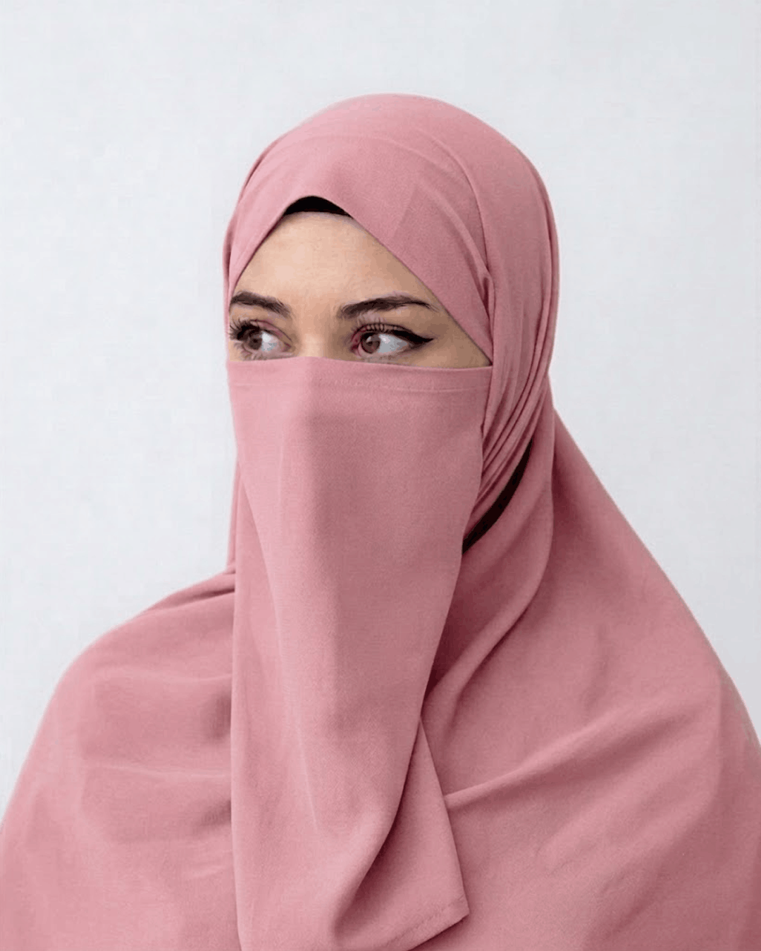 Hijab Naqab Set - Tea Pink