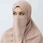 Hijab Naqab Set - Warm Beige