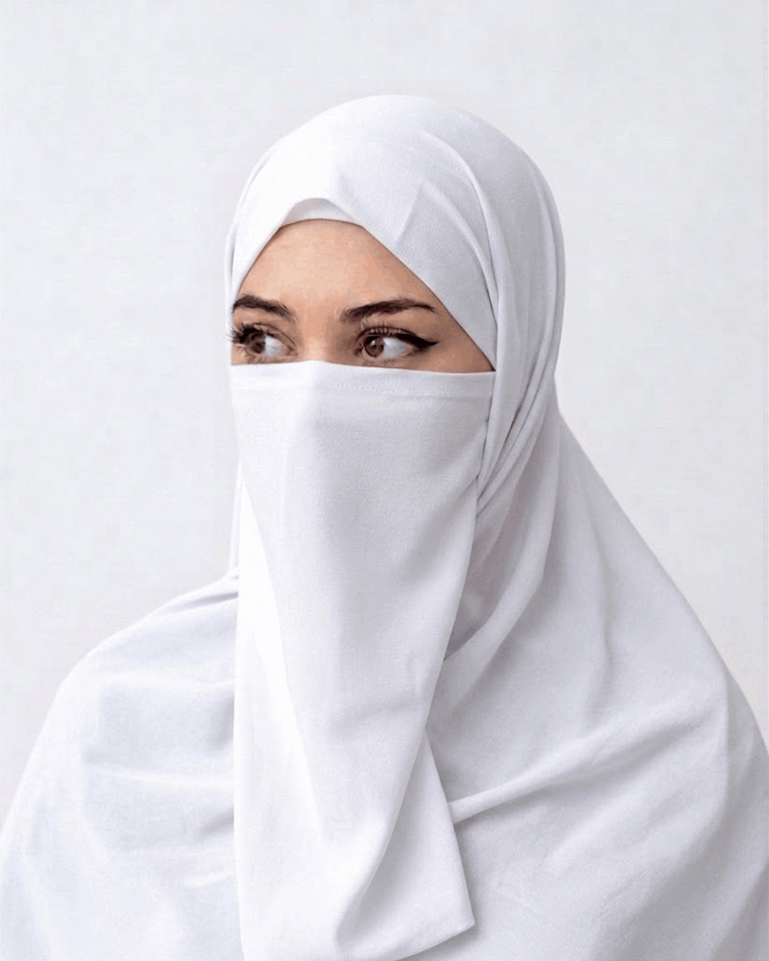 Hijab Naqab Set - White