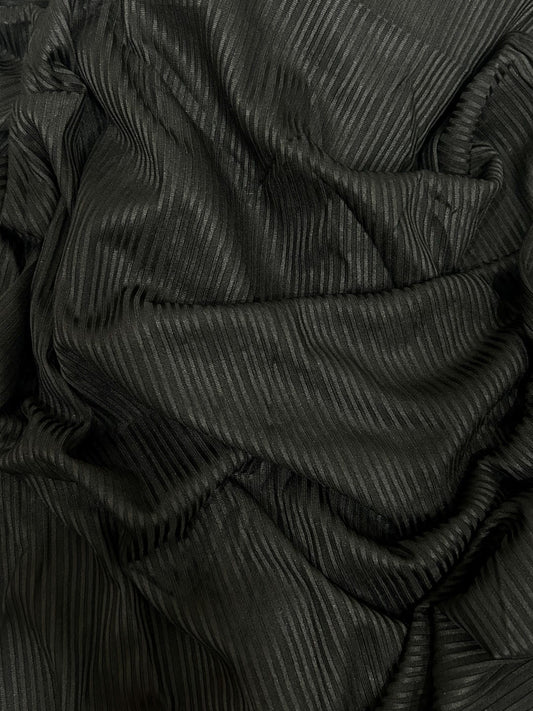 Ribbed Jersey Hijab - Black