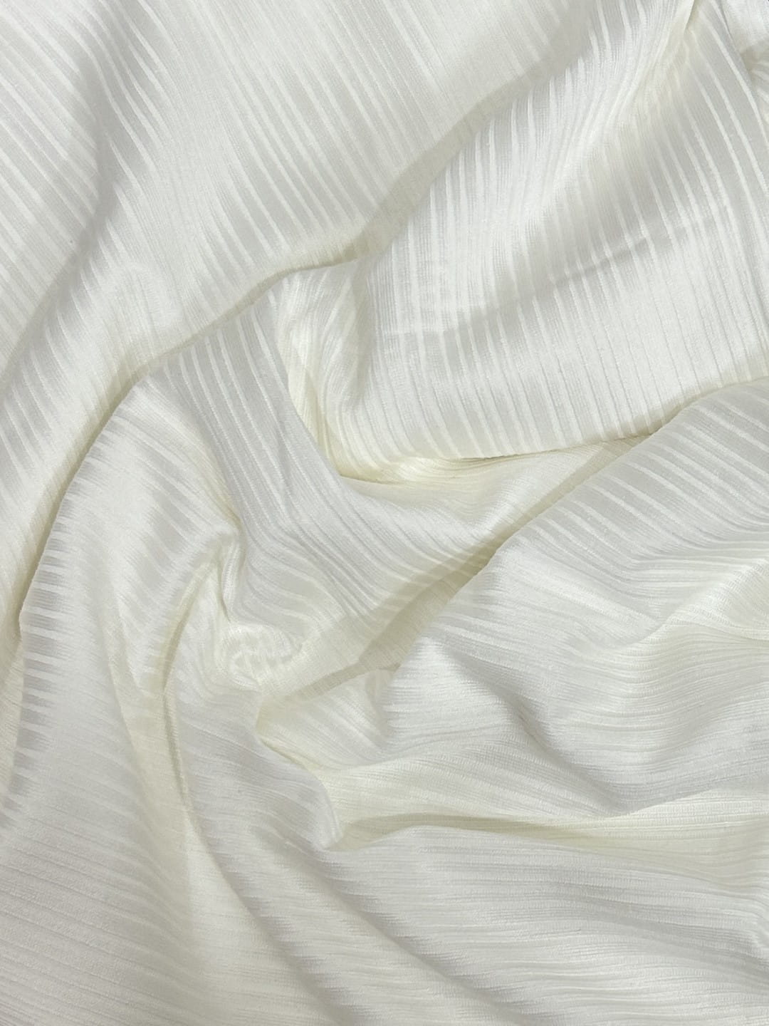 Ribbed Jersey Hijab - Milky white
