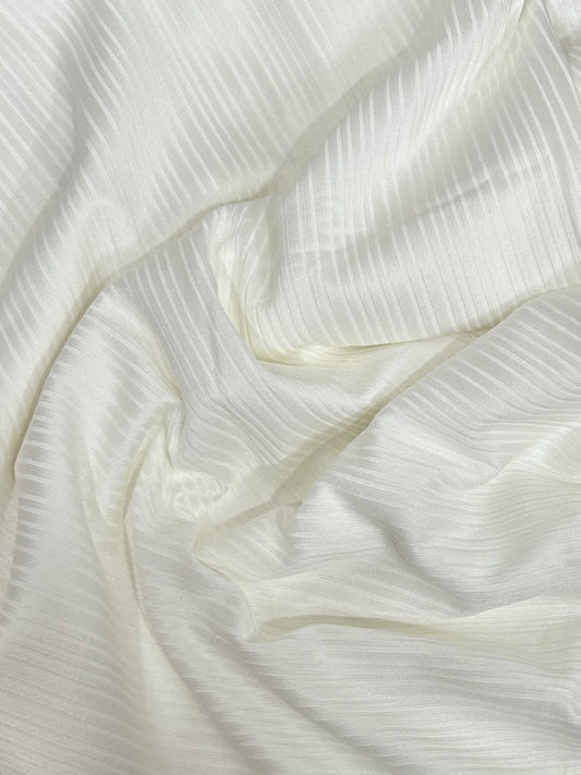 Ribbed Jersey Hijab - Milky white