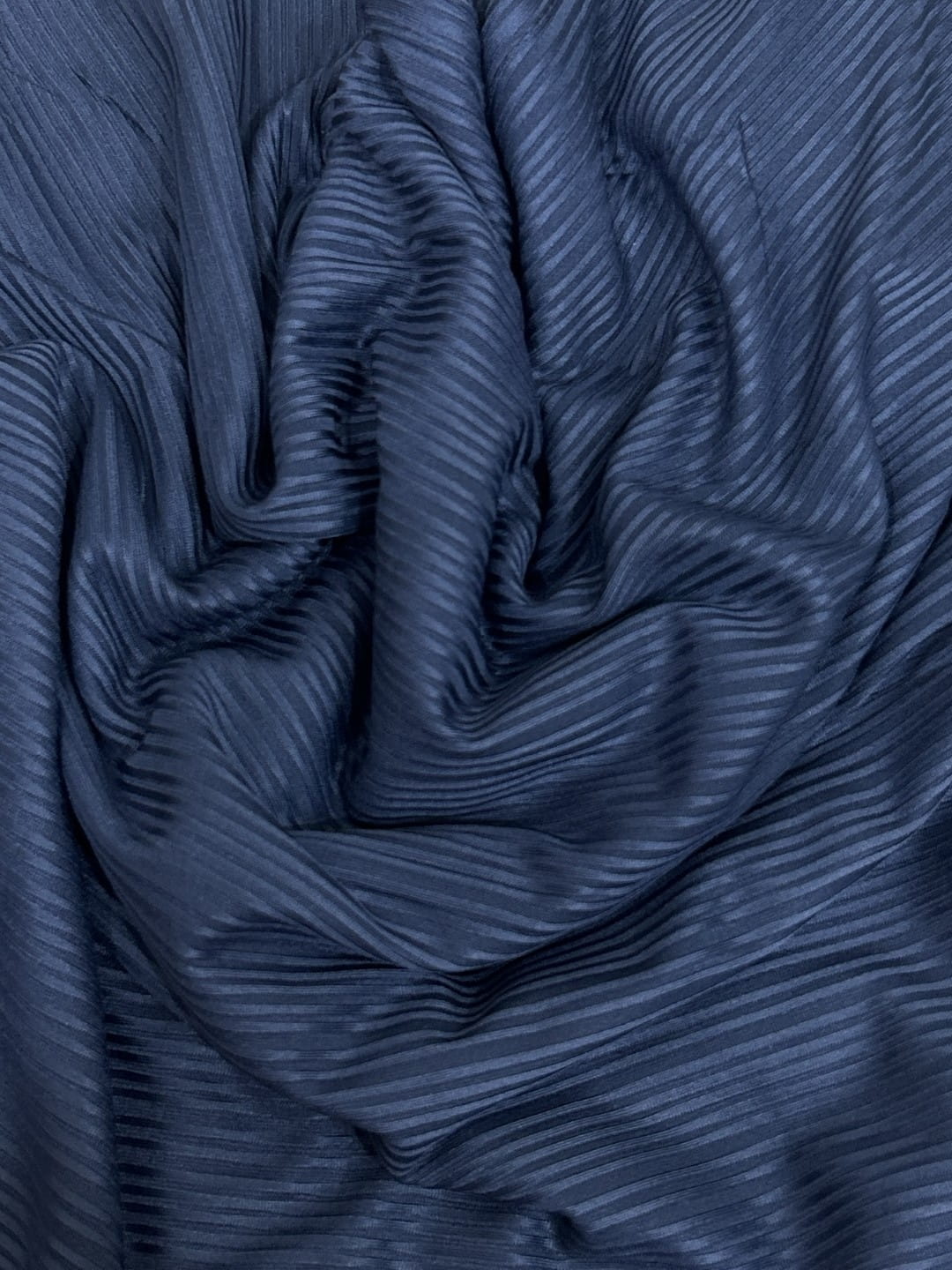 Ribbed Jersey Hijab - Navy blue
