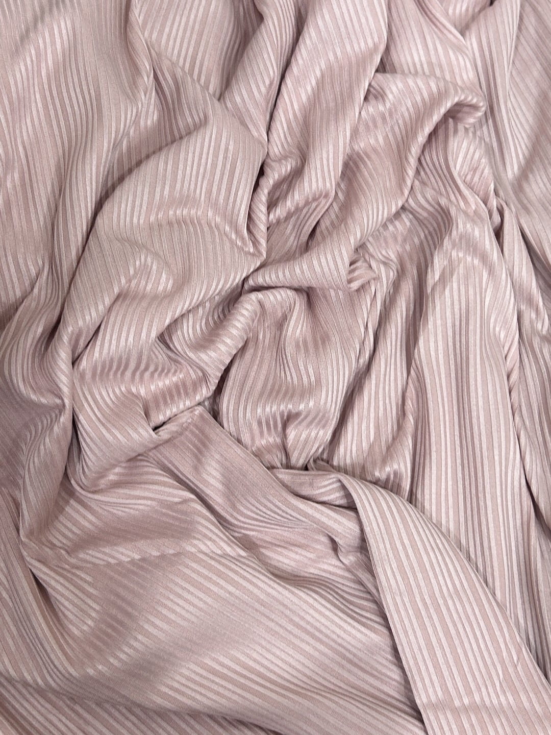 Ribbed Jersey Hijab - Tea pink