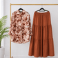 Rust Petal Modest Co-ord Set