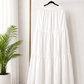 Three-Flared Moss Georgette Skirt