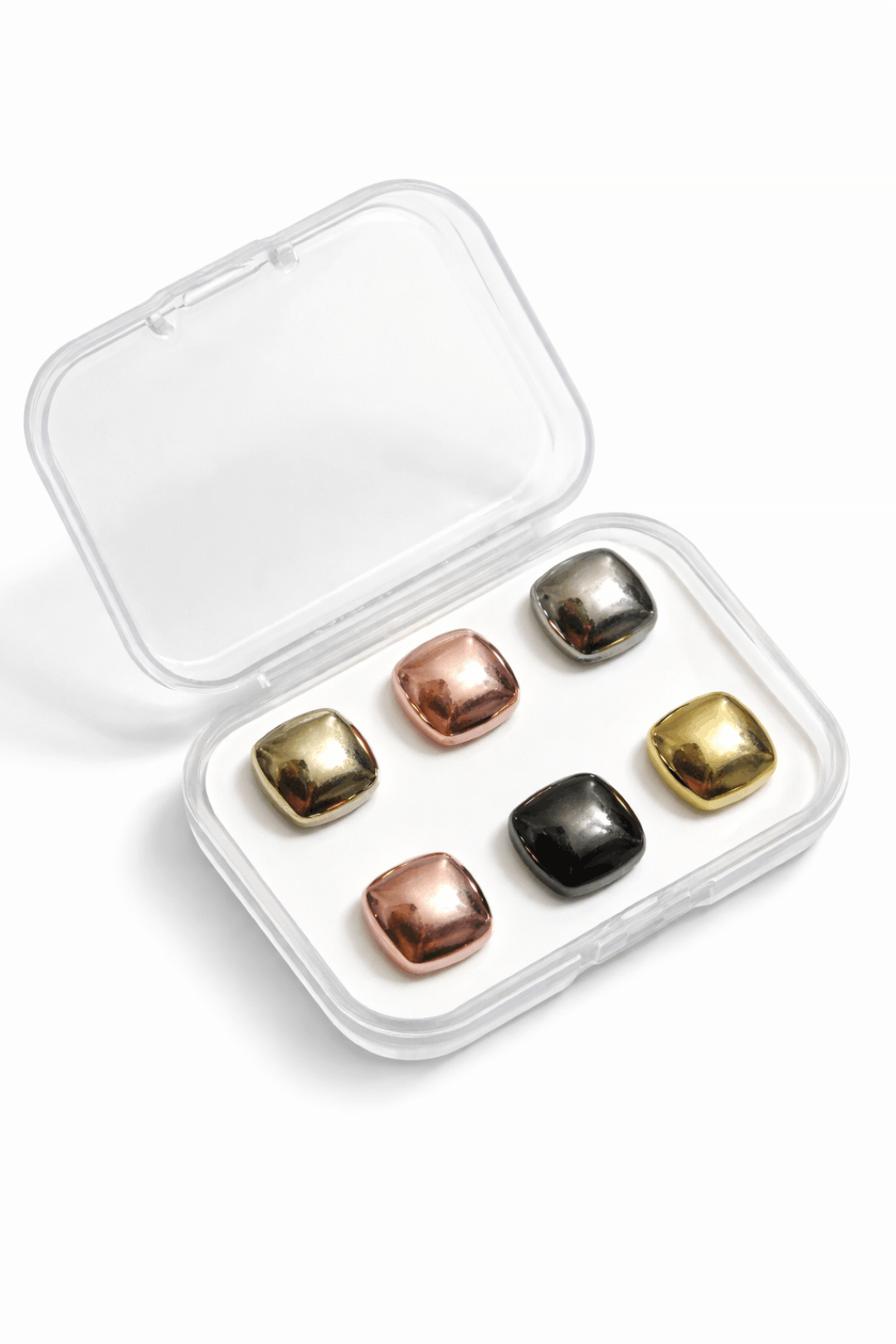 Square Metallic Hijab Magnets – Secure & Pin-Free Styling